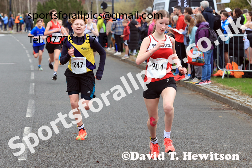 Boys and Girls Under-16s, 2026 Elswick Harriers Good Friday Road Relays and Young Athletes, Newburn,  Newcastle upon Tyne. Photo: David T. Hewitson/Sports for All Pics